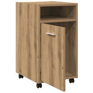 ντουλάπι  με ροδάκια Artisan Oak 33x38x60 cm Κατασκευασμένο ξύλο