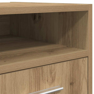 ντουλάπι  με ροδάκια Artisan Oak 33x38x60 cm Κατασκευασμένο ξύλο