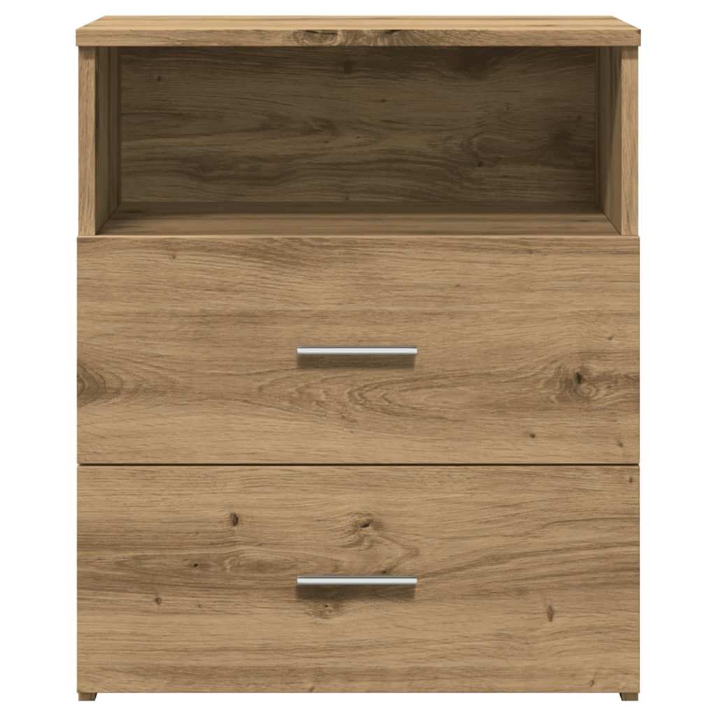 Κομοδίνο Αρτισιανή Δρυς 50x32x60 εκ. από Επεξεργασμένο Ξύλο - Pakobazaar