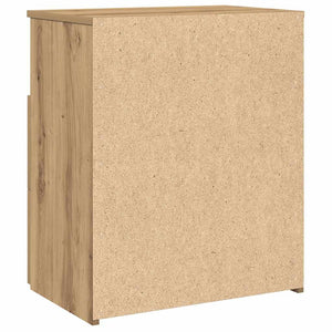 Κομοδίνα 2 τεμ.Αρτισιανή Δρυς 50x32x60 εκ. Επεξ. Ξύλο
