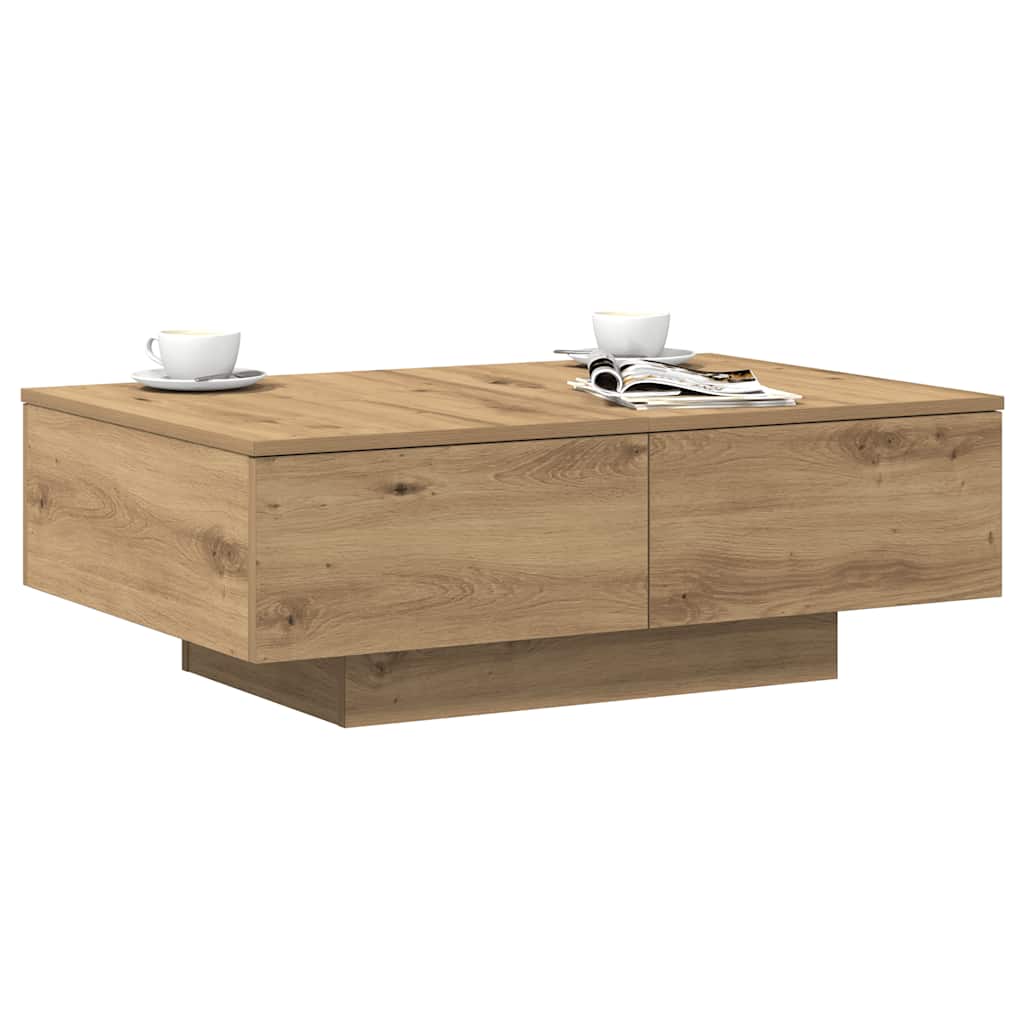Τραπεζάκι Σαλονιού Artisan Δρυς 90x60x31 εκ. Επεξ. Ξύλο - Pakobazaar