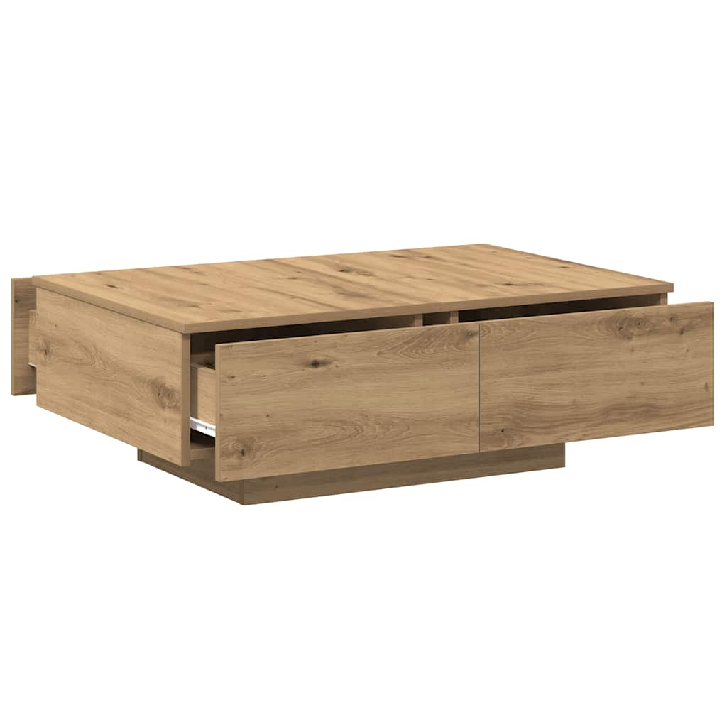 Τραπεζάκι Σαλονιού Artisan Δρυς 90x60x31 εκ. Επεξ. Ξύλο - Pakobazaar