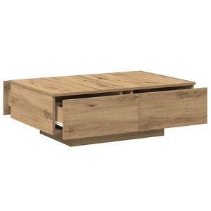Τραπεζάκι Σαλονιού Artisan Δρυς 90x60x31 εκ. Επεξ. Ξύλο - Pakobazaar