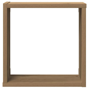 Ράφια Τοίχου Κύβοι 2 τεμ. Αρτισιανή Δρυς 30x15x30 εκ Επεξ. Ξύλο - Pakobazaar