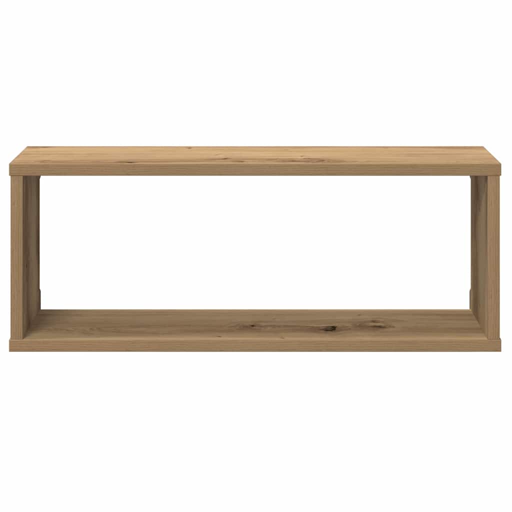 Ράφια κύβων τοίχου 2 τεμάχια Artisan Oak Κατασκευασμένο ξύλο - Pakobazaar