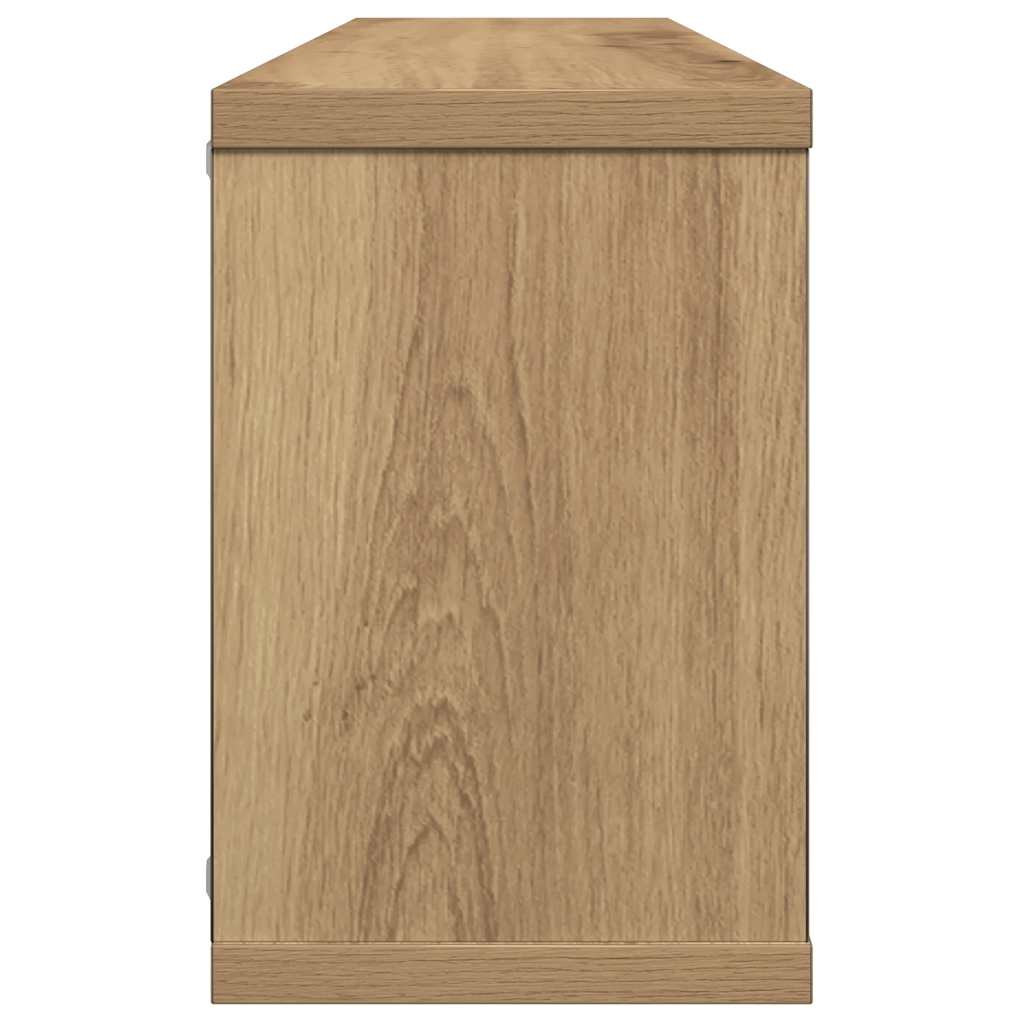 Ράφια κύβων τοίχου 2 τεμάχια Artisan Oak Κατασκευασμένο ξύλο - Pakobazaar