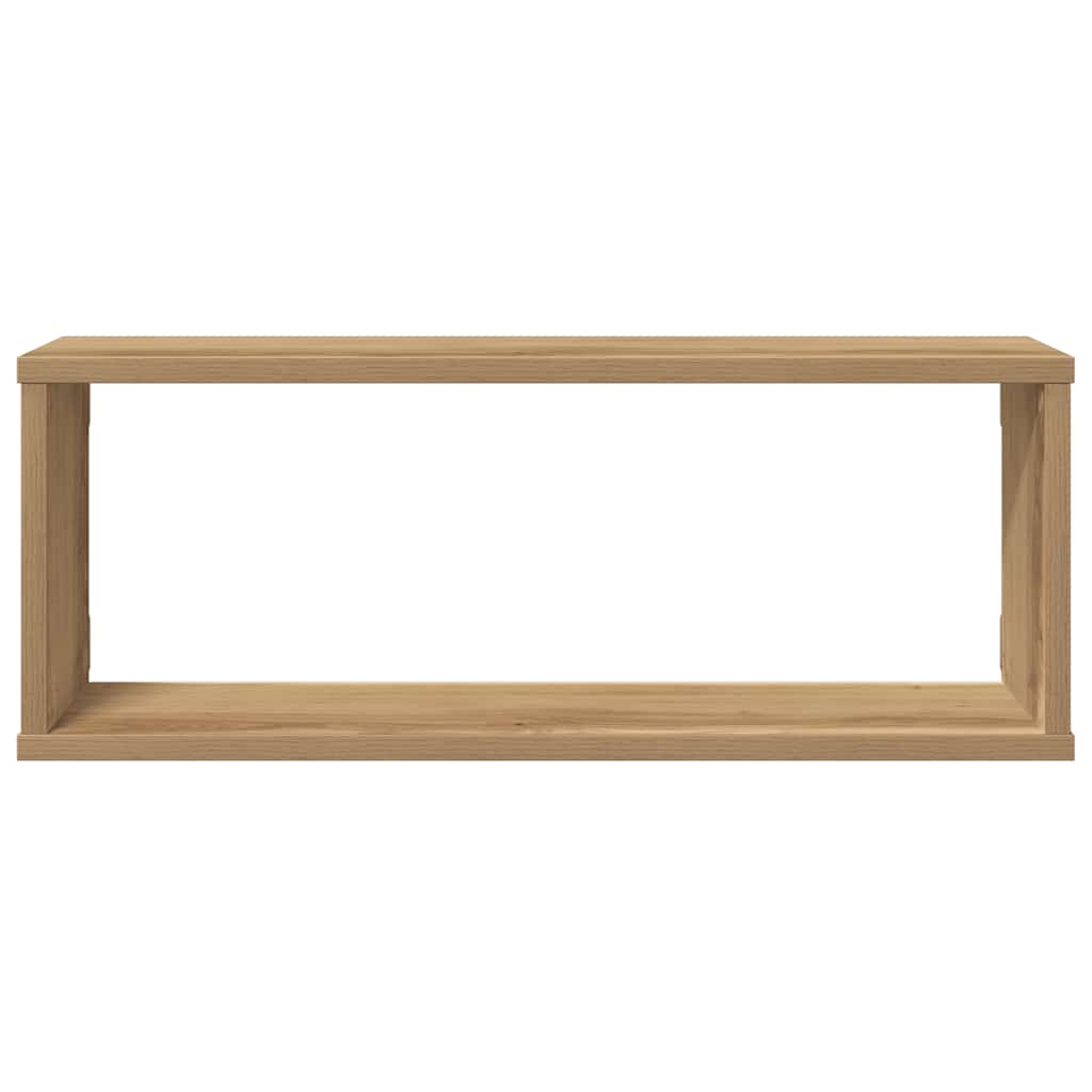 Ράφια κύβων τοίχου 4 τεμάχια Artisan Oak Κατασκευασμένο ξύλο - Pakobazaar