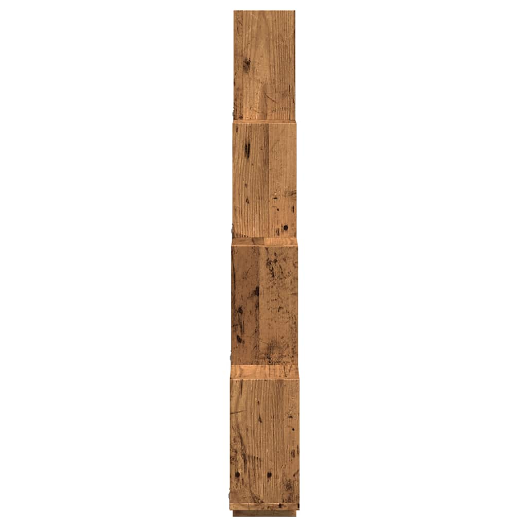 Ράφι κύβος τοίχου Παλιό ξύλο 90x15x119,5 cm Κατασκευασμένο ξύλο