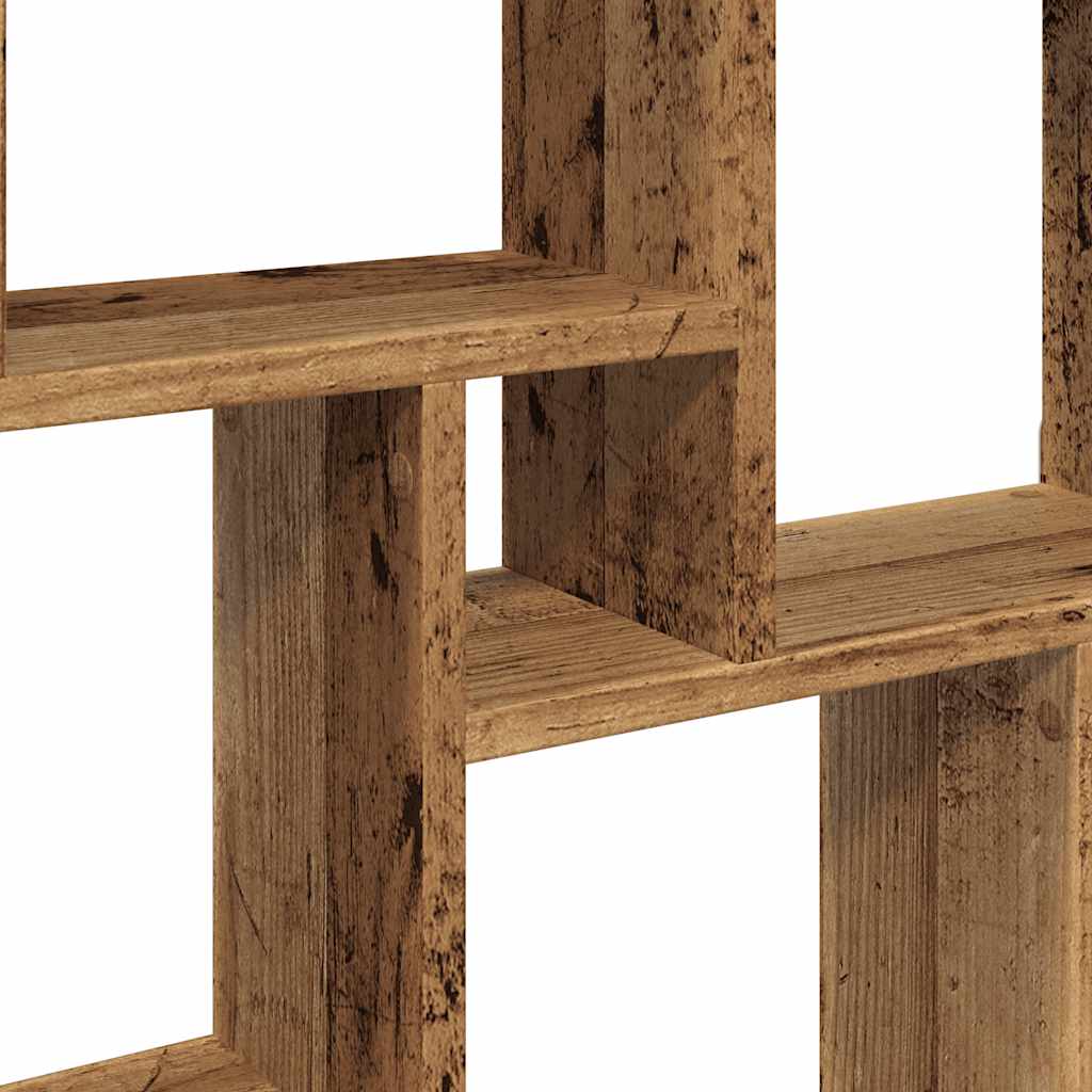 Ράφι κύβος τοίχου Παλιό ξύλο 90x15x119,5 cm Κατασκευασμένο ξύλο