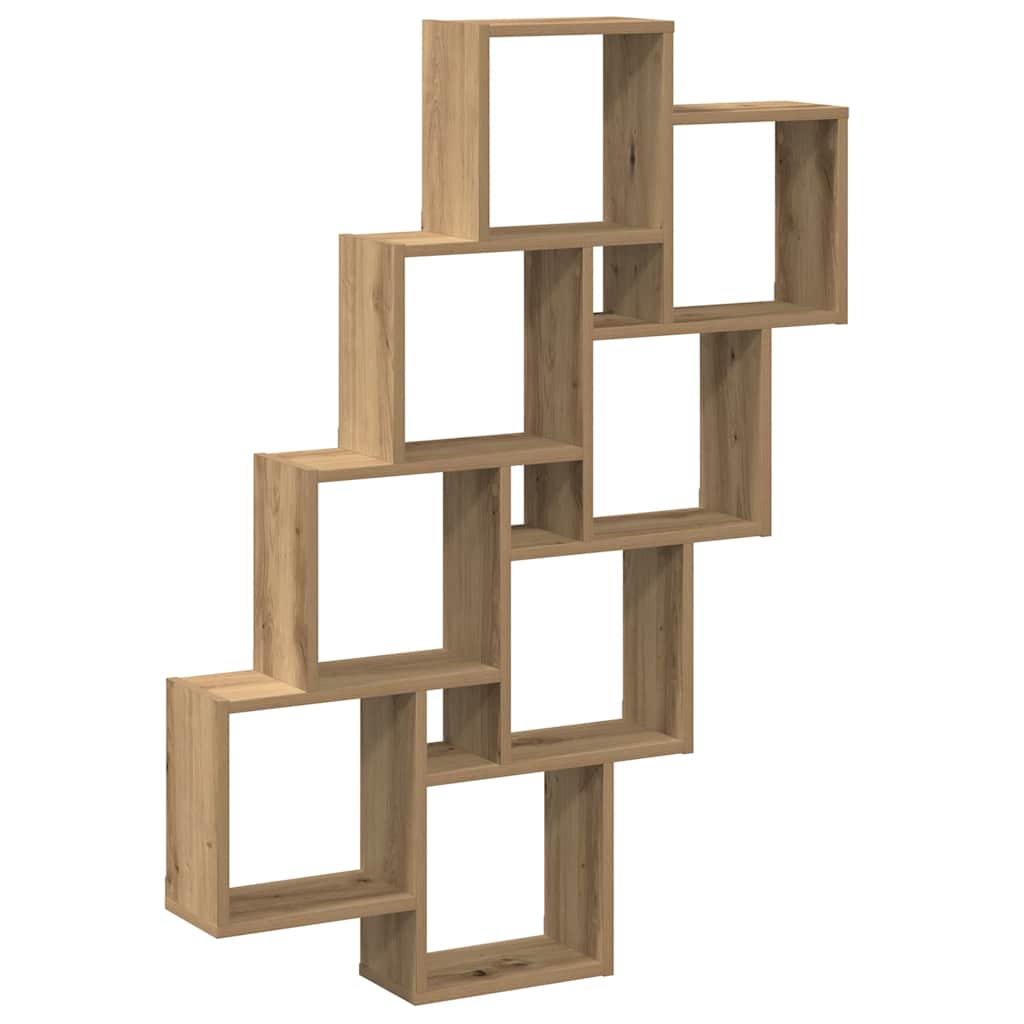 Ράφι κύβος τοίχου Artisan Oak 90x15x119,5cm Κατασκευασμένο ξύλο