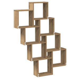 Ράφι κύβος τοίχου Artisan Oak 90x15x119,5cm Κατασκευασμένο ξύλο