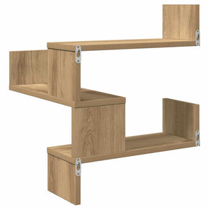 Γωνιακό ράφι τοίχου Δρυς τεχνίτης 40x40x49,5 cm - Pakobazaar