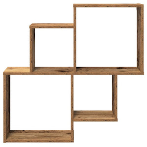 Ράφι τοίχου Παλιό ξύλο 80x15x78,5 cm Κατασκευασμένο ξύλο