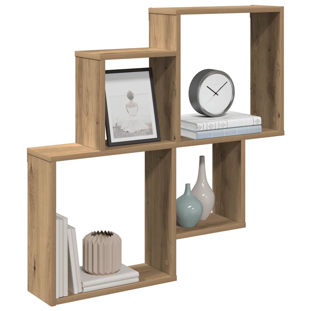 Ράφι τοίχου Artisan Oak 80x15x78,5 cm Κατασκευασμένο ξύλο