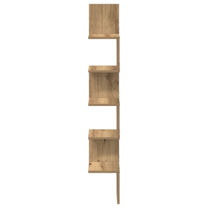 Γωνιακό ράφι τοίχου Δρυς τεχνίτης 20x20x127,5 cm - Pakobazaar