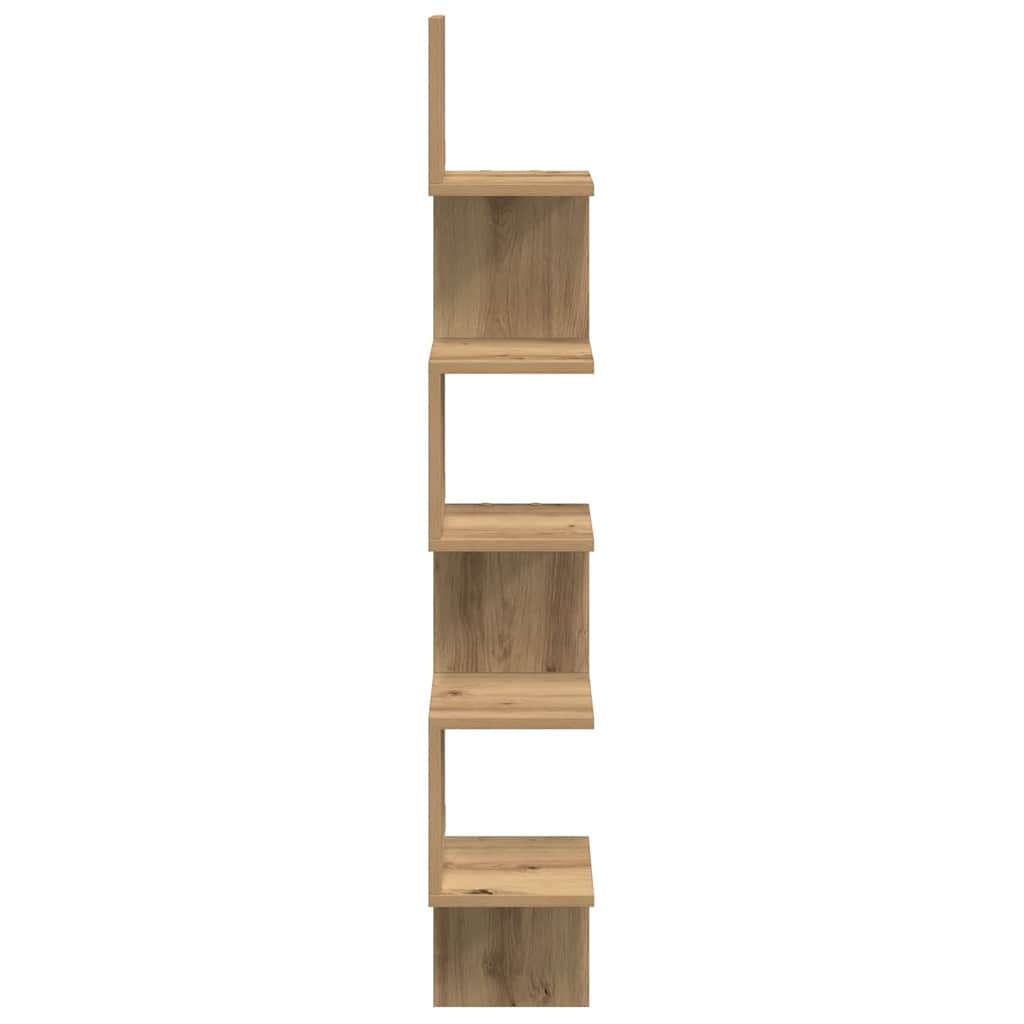 Γωνιακό ράφι τοίχου Δρυς τεχνίτης 20x20x127,5 cm - Pakobazaar
