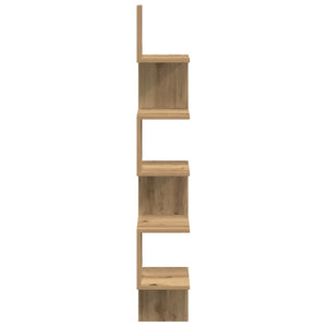 Γωνιακό ράφι τοίχου Δρυς τεχνίτης 20x20x127,5 cm - Pakobazaar