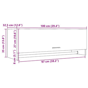 Ντουλάπα Παλαιό ξύλο 100x32,5x35 cm Ξύλινο μηχανουργικό ξύλο - Pakobazaar