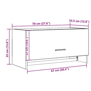 Ντουλάπα παλαιού ξύλου 70x32,5x35 cm Ξύλινο μηχανουργικό ξύλο