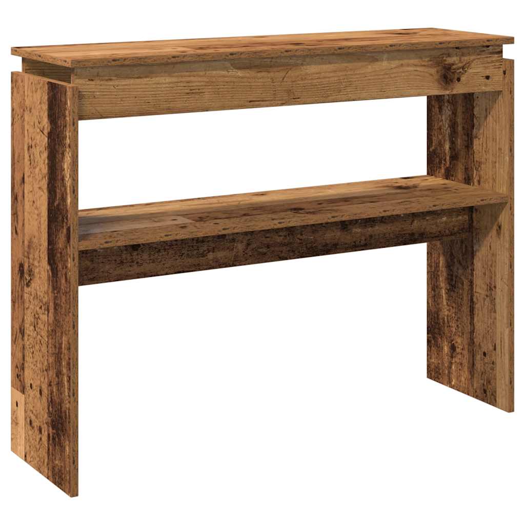 Τραπεζάκι Κονσόλα Παλιό Ξύλο 102x30x80 εκ. από Μοριοσανίδα - Pakobazaar