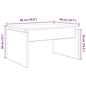 Τραπεζάκι Σαλονιού Παλιό Ξύλο 68 x 50 x 38 εκ. από Μοριοσανίδα