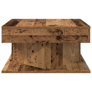 Τραπεζάκι σαλονιού Παλιό ξύλο 55x55x30 cm Κατασκευασμένο ξύλο - Pakobazaar