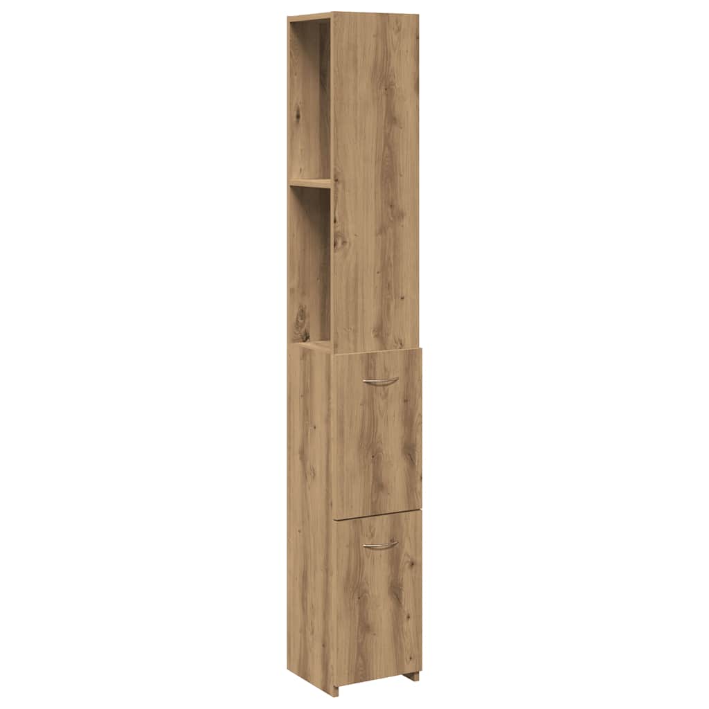 Ντουλάπι μπάνιου Δρυς τεχνίτης 25x25x170 cm Κατασκευασμένο ξύλο - Pakobazaar