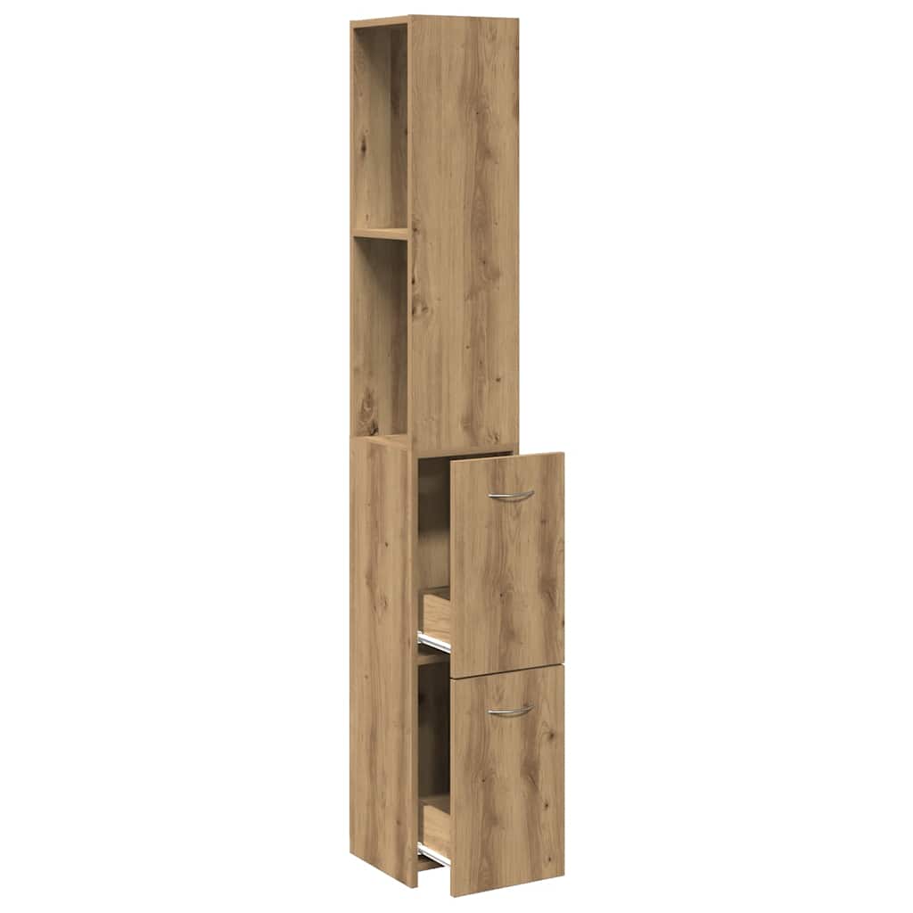 Ντουλάπι μπάνιου Δρυς τεχνίτης 25x25x170 cm Κατασκευασμένο ξύλο - Pakobazaar