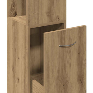 Ντουλάπι μπάνιου Δρυς τεχνίτης 25x25x170 cm Κατασκευασμένο ξύλο - Pakobazaar