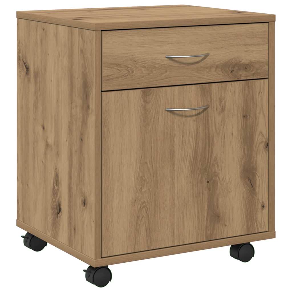Τροχήλατο ντουλάπι Artisan Oak 45x38x54 cm Κατασκευασμένο ξύλο - Pakobazaar