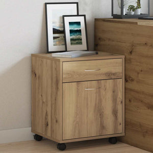 Τροχήλατο ντουλάπι Artisan Oak 45x38x54 cm Κατασκευασμένο ξύλο - Pakobazaar