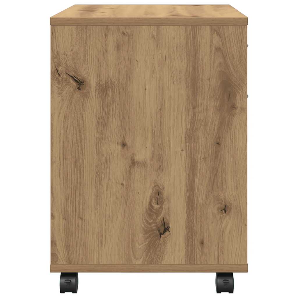 Τροχήλατο ντουλάπι Artisan Oak 45x38x54 cm Κατασκευασμένο ξύλο - Pakobazaar