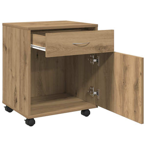 Τροχήλατο ντουλάπι Artisan Oak 45x38x54 cm Κατασκευασμένο ξύλο - Pakobazaar