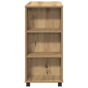 Ντουλάπι Τροχήλατο Αρτισιανή Δρυς 60x35x75 εκ. Επεξεργ. Ξύλο