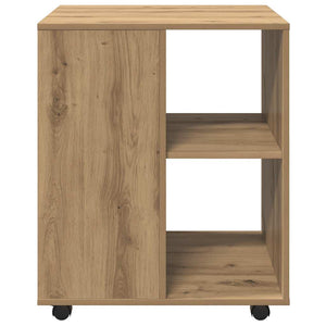 Ντουλάπι Τροχήλατο Αρτισιανή Δρυς 60x53x72 εκ. Επεξεργ. Ξύλο