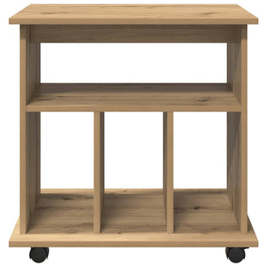 Ντουλάπι Τροχήλατο Αρτισιανή Δρυς 60x45x60 εκ. Επεξεργ. Ξύλο - Pakobazaar