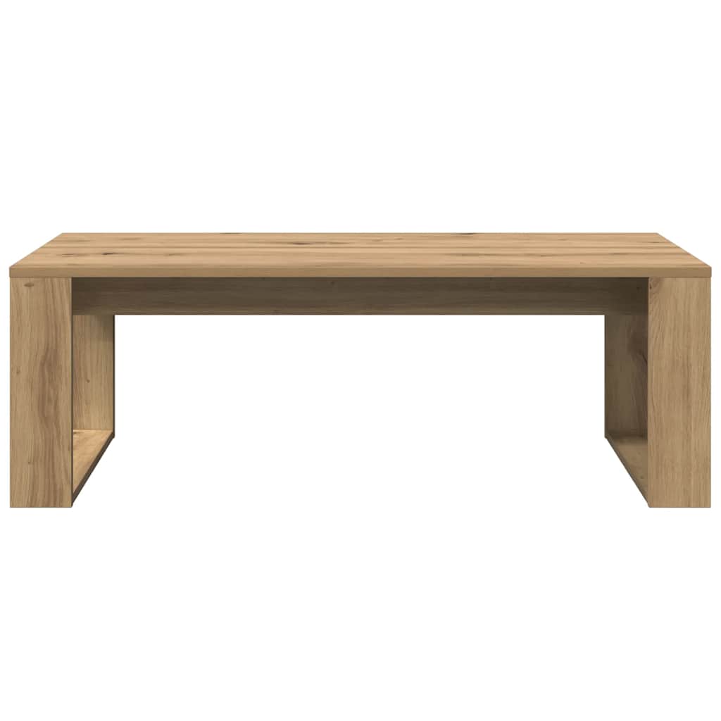 Τραπεζάκι Σαλονιού Artisan Δρυς 102x50x35 εκ Επεξεργασμένο Ξύλο - Pakobazaar