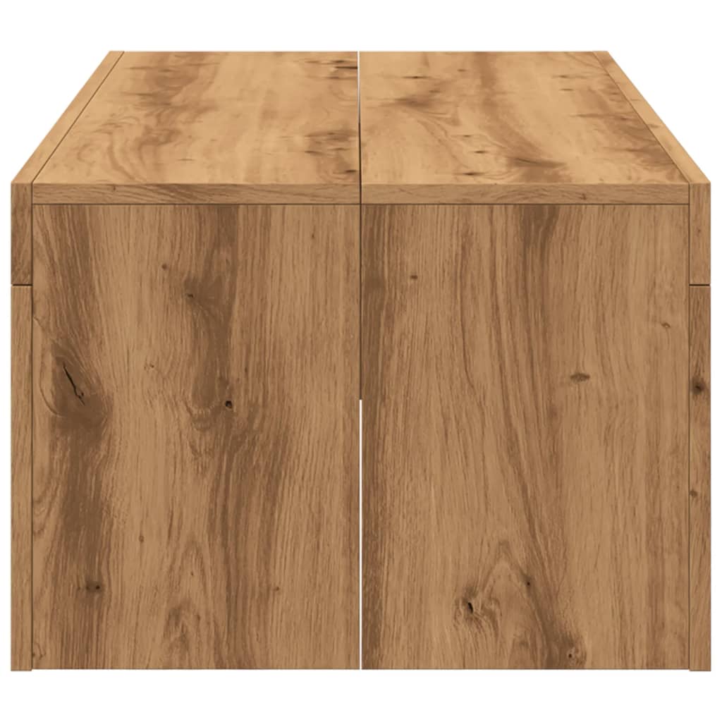 Τραπεζάκι Σαλονιού Artisan Δρυς 102x50x35 εκ Επεξεργασμένο Ξύλο