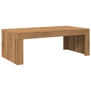 Τραπεζάκι Σαλονιού Artisan Δρυς 102x50x35 εκ Επεξεργασμένο Ξύλο