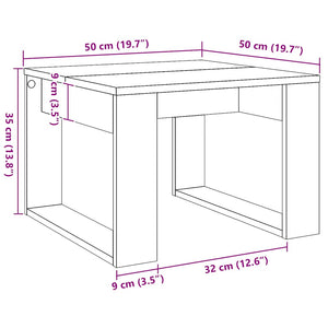 Βοηθητικό Τραπέζι Artisan Δρυς 50 x 50 x 35 εκ. Επεξ. Ξύλο - Pakobazaar