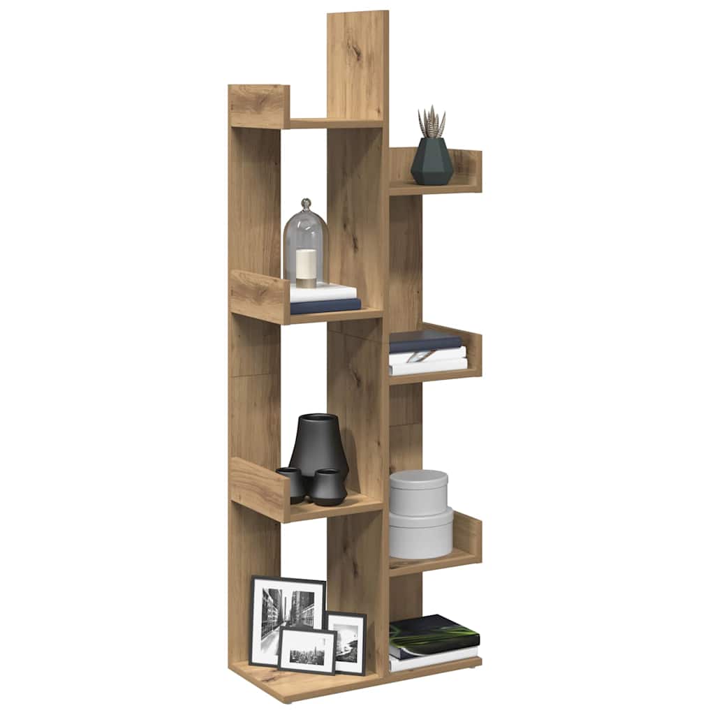 Βιβλιοθήκη Αρτισιανή Δρυς 48x25,5x140 εκ. Επεξεργ. Ξύλο - Pakobazaar