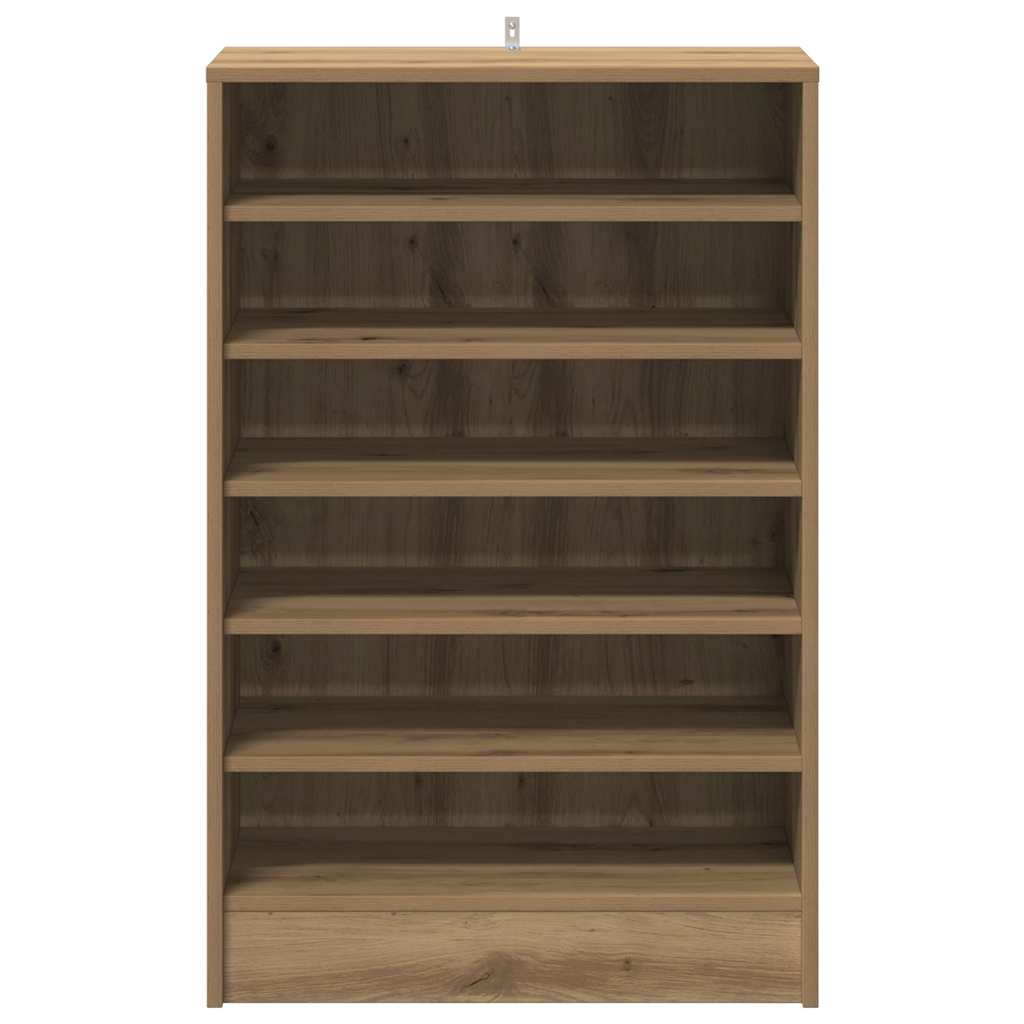 Παπουτσοθήκη Αρτισιανή Δρυς 60x35x92 εκ. Επεξεργασμένο Ξύλο