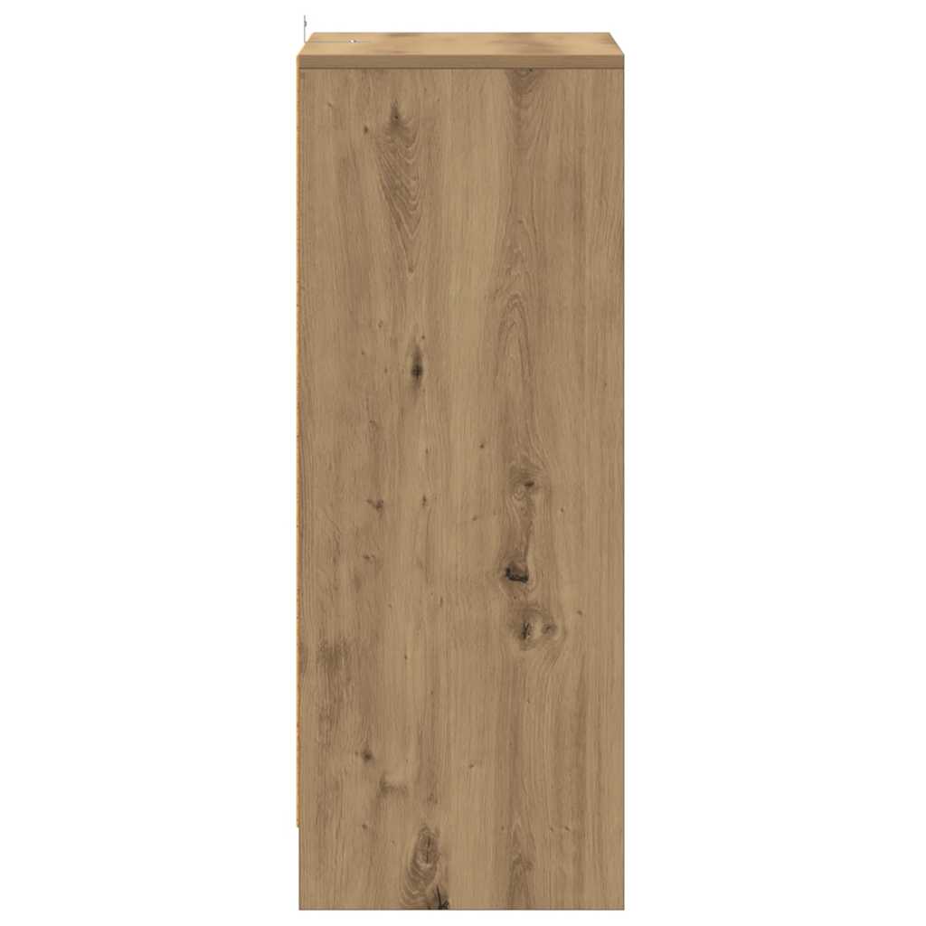 Παπουτσοθήκη Αρτισιανή Δρυς 60x35x92 εκ. Επεξεργασμένο Ξύλο