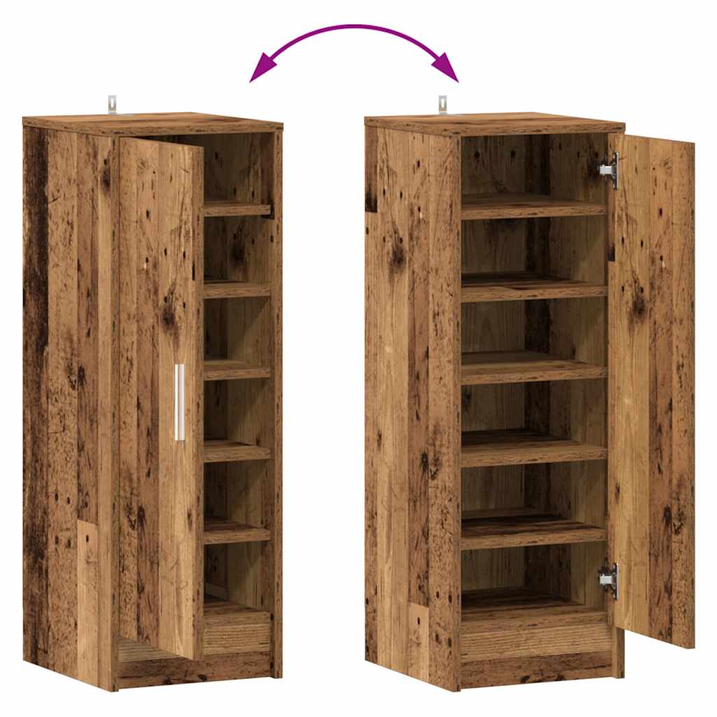 Ντουλάπι παπουτσιών Artisan Oak 32x35x92 cm Κατασκευασμένο ξύλο