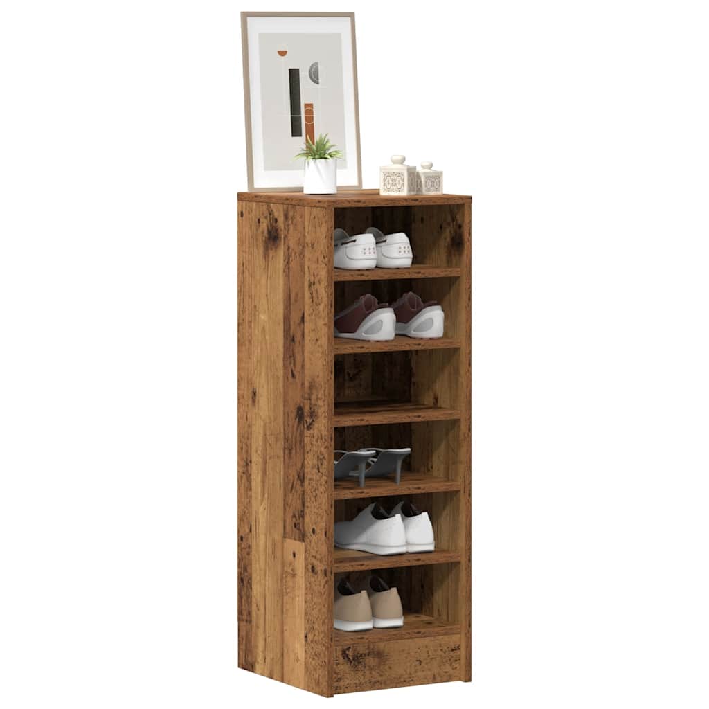 ντουλάπι παπουτσιών  Παλιό ξύλο 32x35x92 cm Κατασκευασμένο ξύλο