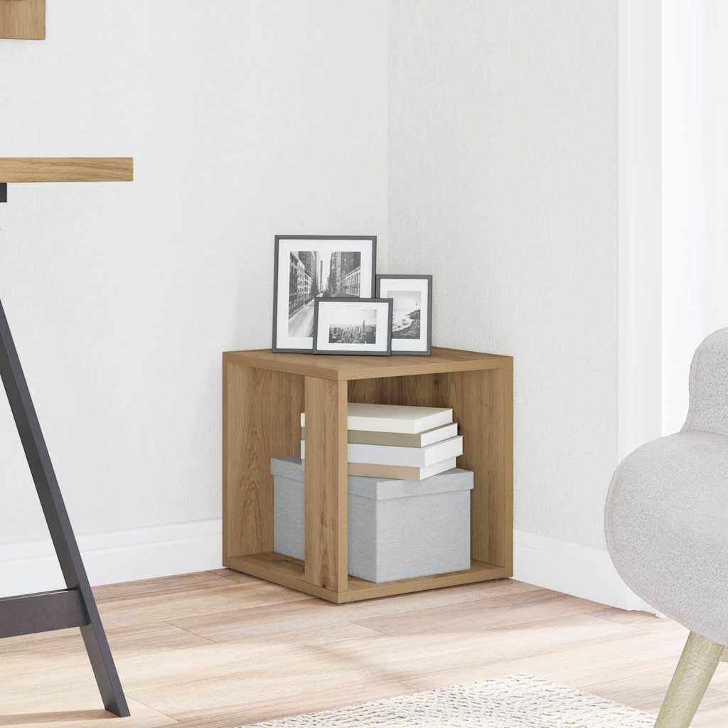 Βοηθητικό Τραπέζι Αρτισιανή Δρυς 33x33x34 εκ. Επεξ. Ξύλο