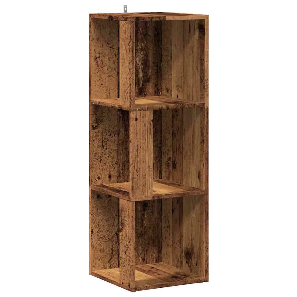 Γωνιακό ντουλάπι παλιό ξύλο 33x33x100 cm Ξύλο μηχανής - Pakobazaar