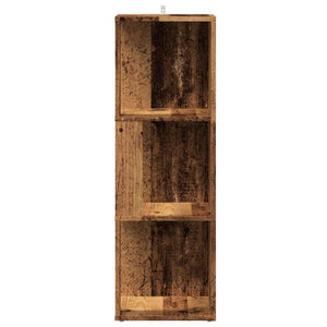 Γωνιακό ντουλάπι παλιό ξύλο 33x33x100 cm Ξύλο μηχανής - Pakobazaar