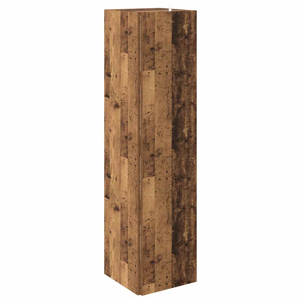 Ντουλάπι Γωνία Παλιό Ξύλο 33 x 33 x 132 εκ. από Μοριοσανίδα - Pakobazaar
