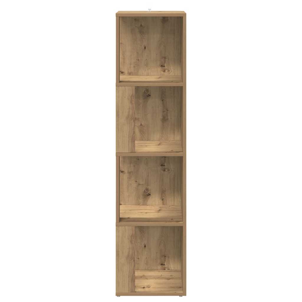 Γωνιακό Έπιπλο Τεχνίτης δρυς 33x33x132 εκ. από Επεξεργ. Ξύλο - Pakobazaar